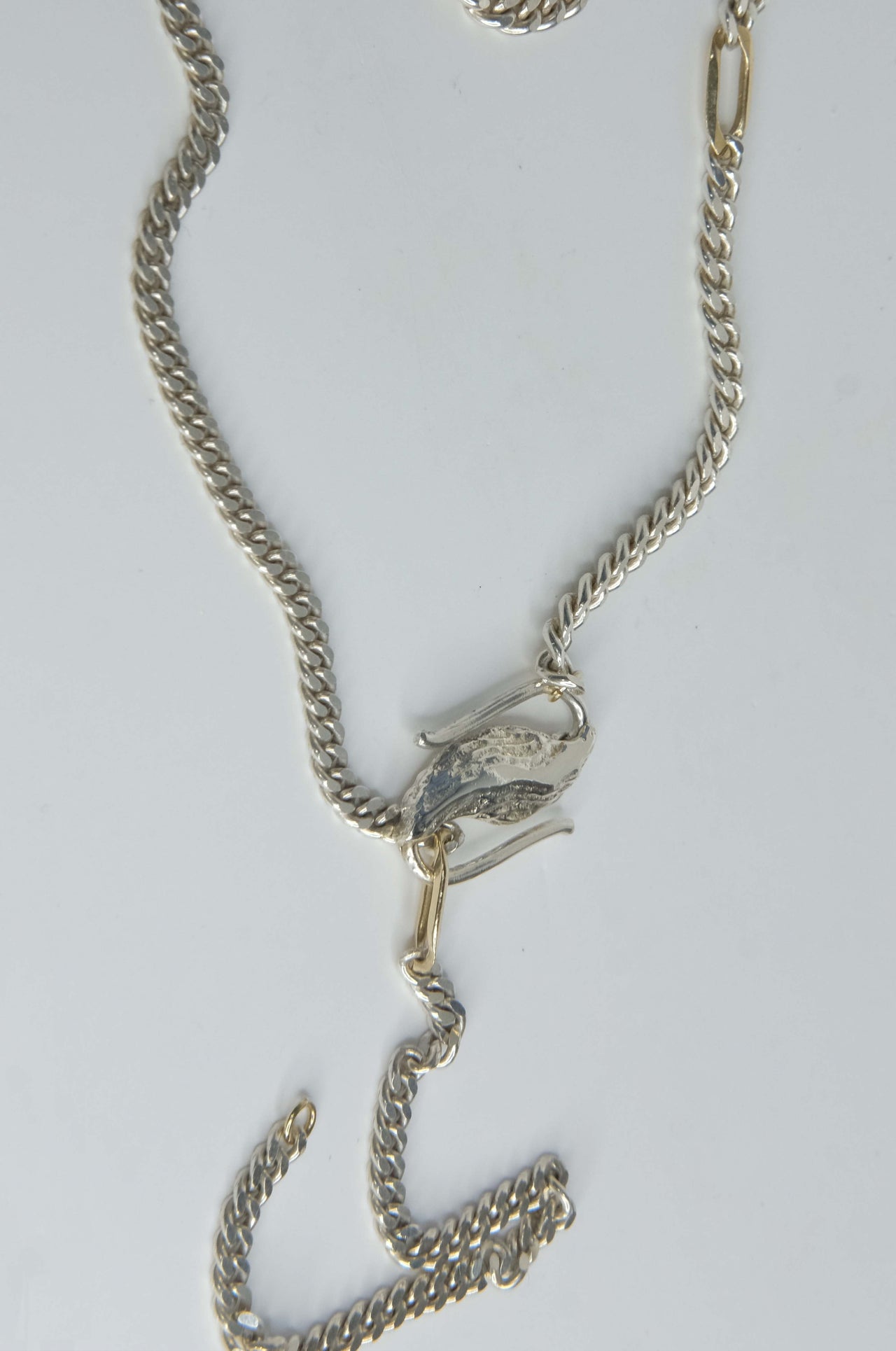 Lava Necklace No. 1 • 925 Silver & 9k Gold • Onesize