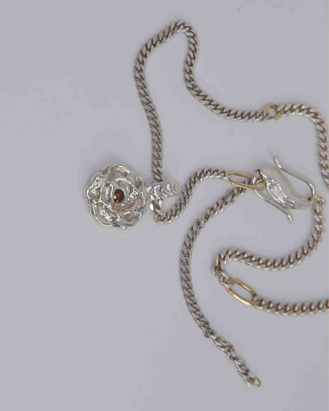 Blossom Necklace No. 1 • 925 Silver & 9k Gold & Sapphires • Onesize