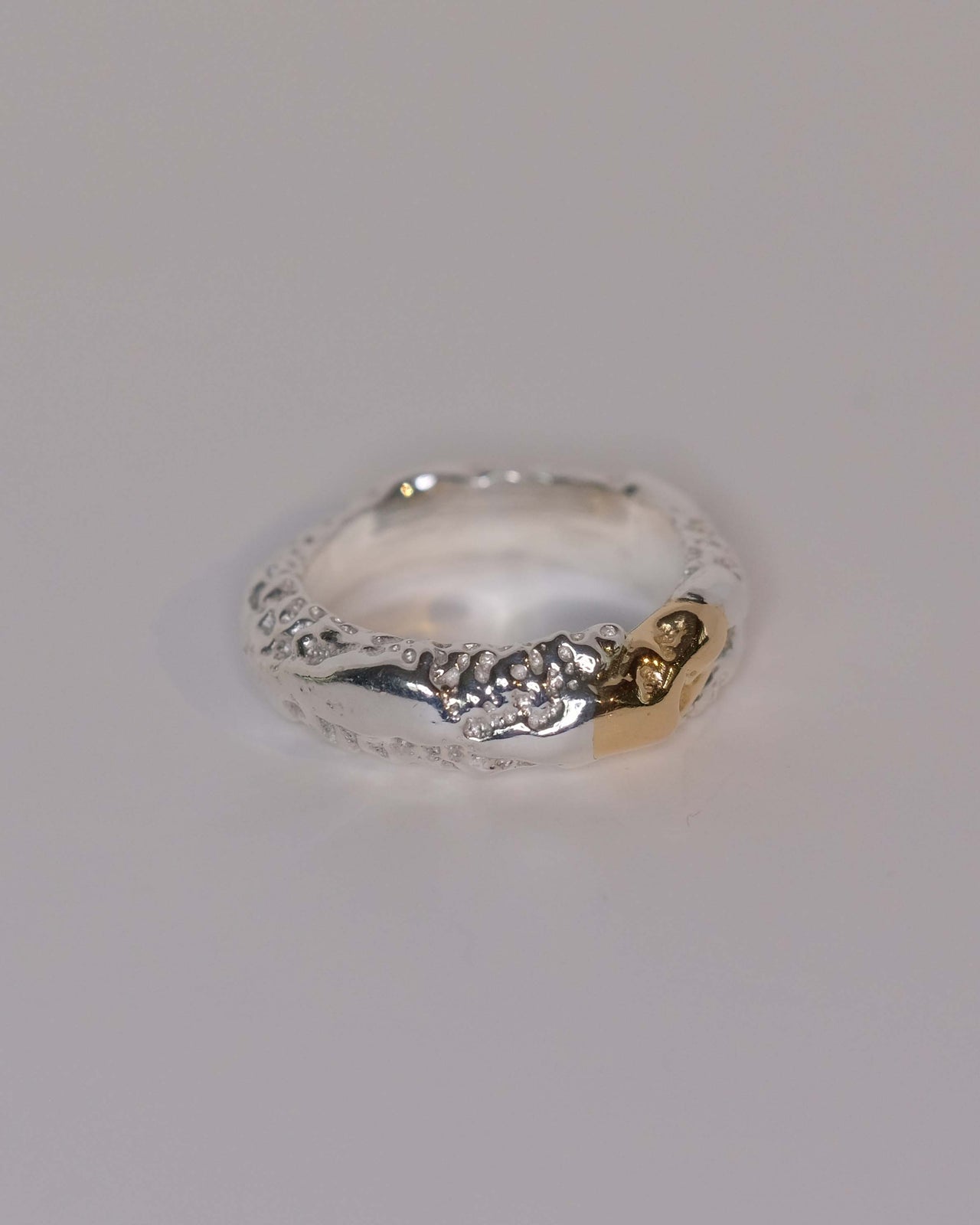 Dune Ring No. 5 • 925 Silver & 18k Gold • EUR 53 | US 6 1/2