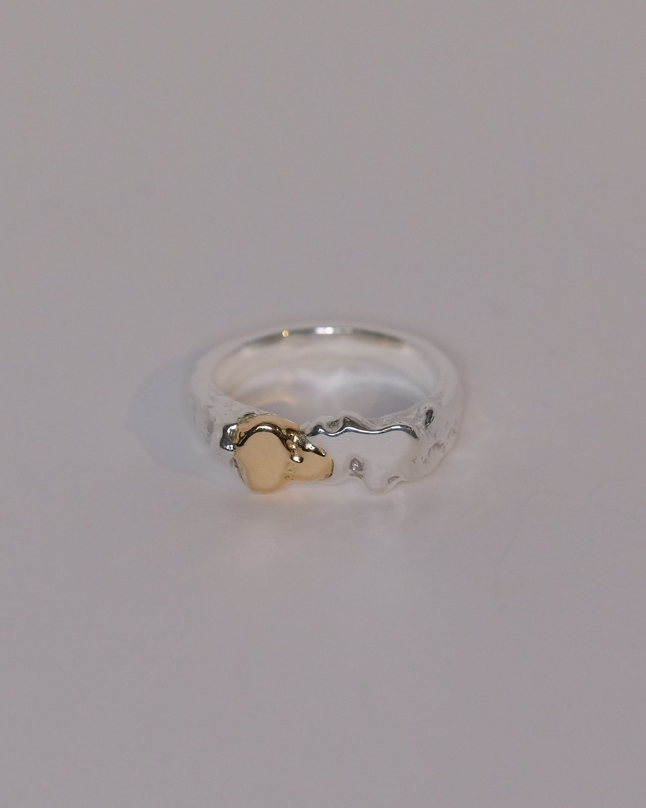 Pebbles Ring No. 1 • 925 Silver & 18k Gold • EUR 49 | US 5