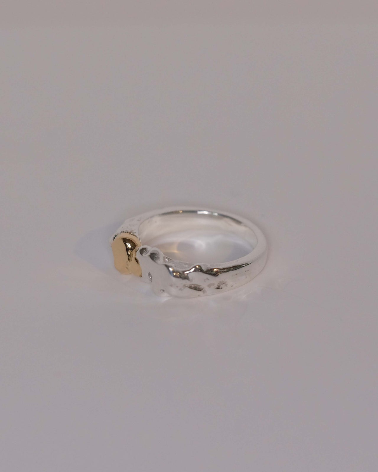 Pebbles Ring No. 1 • 925 Silver & 18k Gold • EUR 49 | US 5
