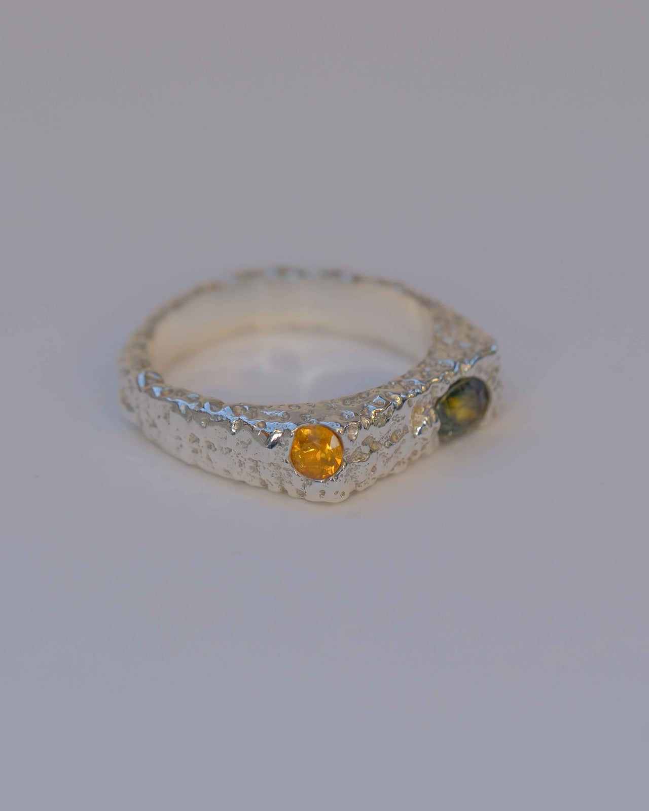 Dune Ring No. 6 • 925 Silver & Sapphires • EUR 56 | US 7 1/2