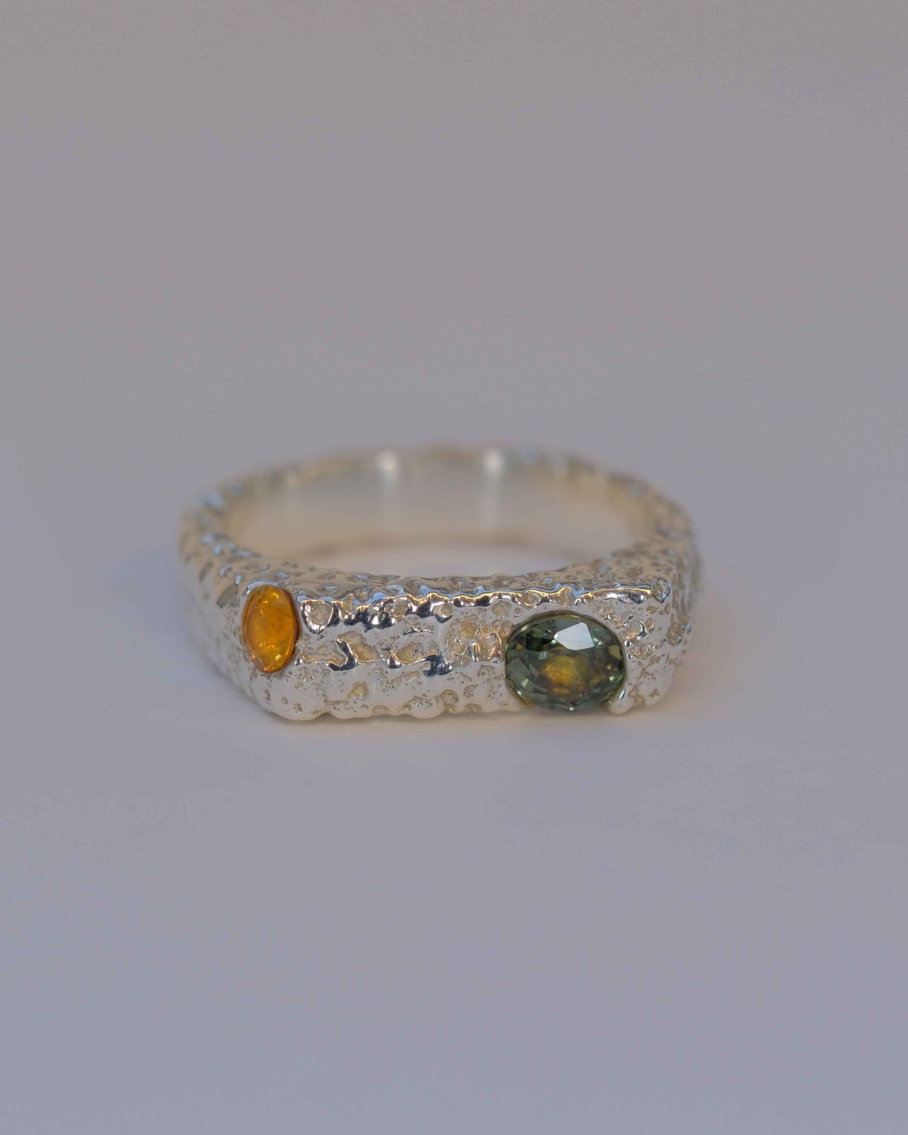 Dune Ring No. 6 • 925 Silver & Sapphires • EUR 56 | US 7 1/2